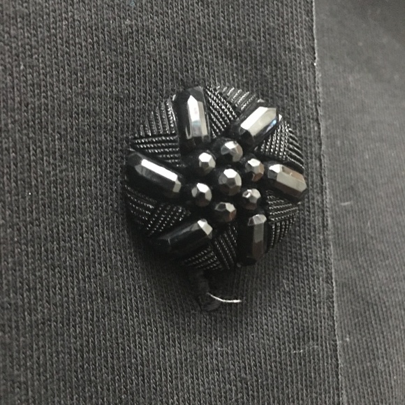 1980s womens Black cropped jacket animal print, sequins CLOTHES AND EFFECT - Picture 4 of 7